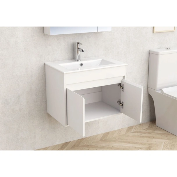 Конзолен шкаф за баня с мивка Бари ICP 6038-045 INTER CERAMIC - Image 2