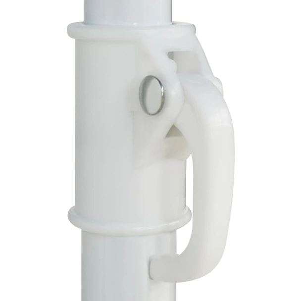 Плажен чадър, бял, 180 см - Image 5