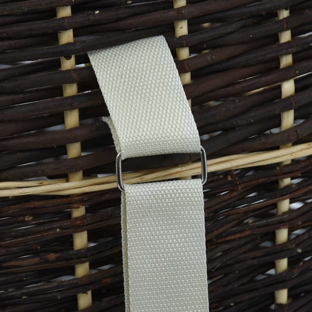 Раница за дърва за огрев с презрамки, 57x51x69 см, върба - Image 9