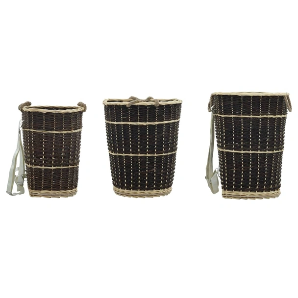 Раница за дърва за огрев с презрамки, 57x51x69 см, върба - Image 5