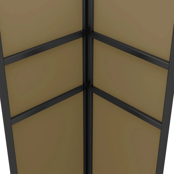 Шатра с двоен покрив и LED светещи стрингове, 3x3x2,7 м, таупе - Image 6