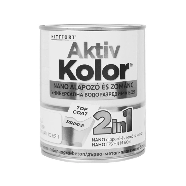 Боя 2в1 Aktiv Kolor 0.75 л бяла KITTFORT - Image 1