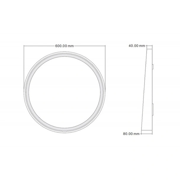 Oгледало за баня ∅60 см - WOODEN INTER CERAMIC - Image 6