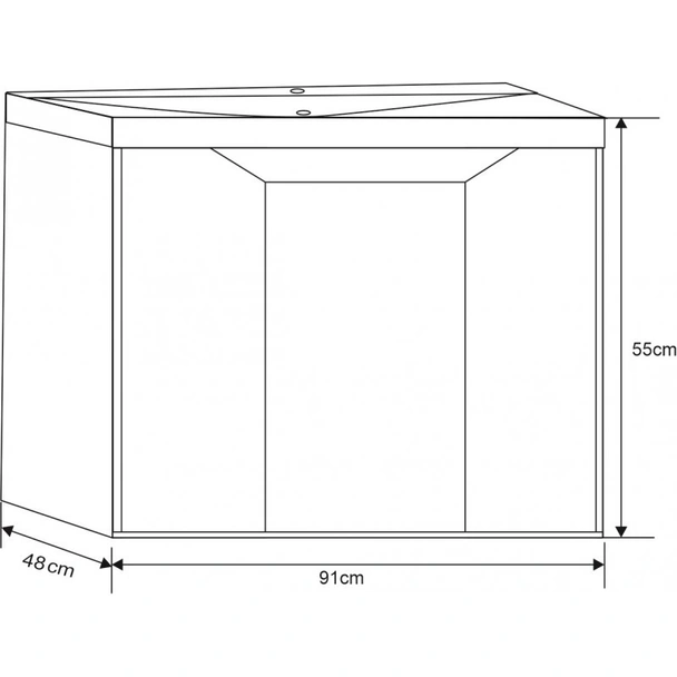 Бяла мебел за баня ЕЛИНА 9155 - Image 5