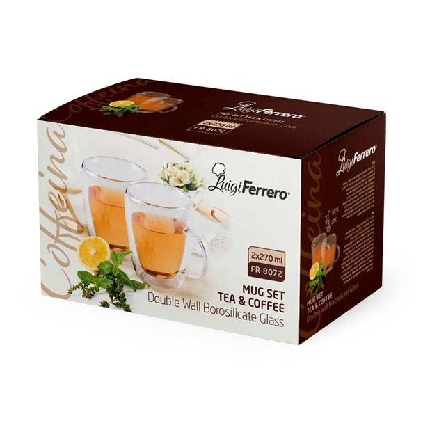 Чаши за кафе и чай 270 мл 2 бр. Coffeina LUIGI FERRERO - Image 4