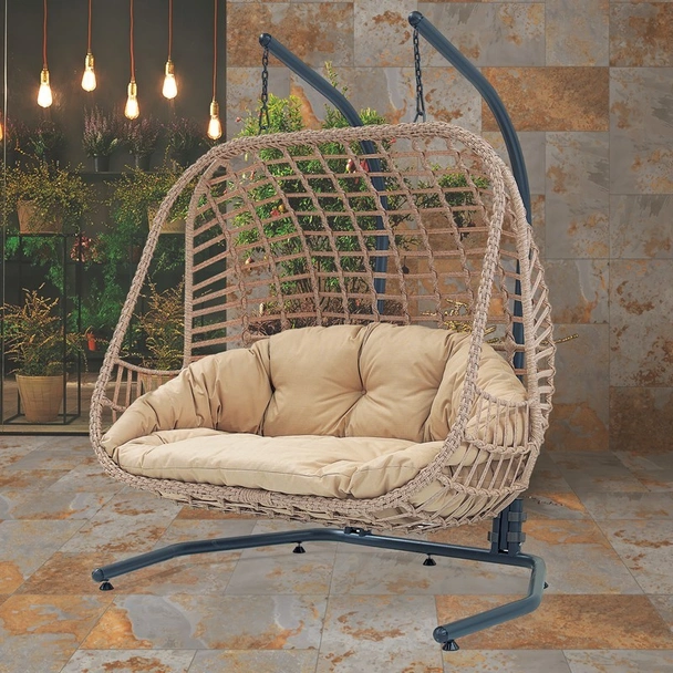 Градинска двуместна люлка Balina капучино FORMET - Image 3