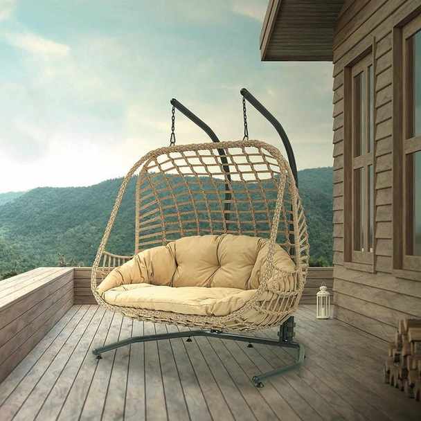 Градинска двуместна люлка Balina капучино FORMET - Image 2