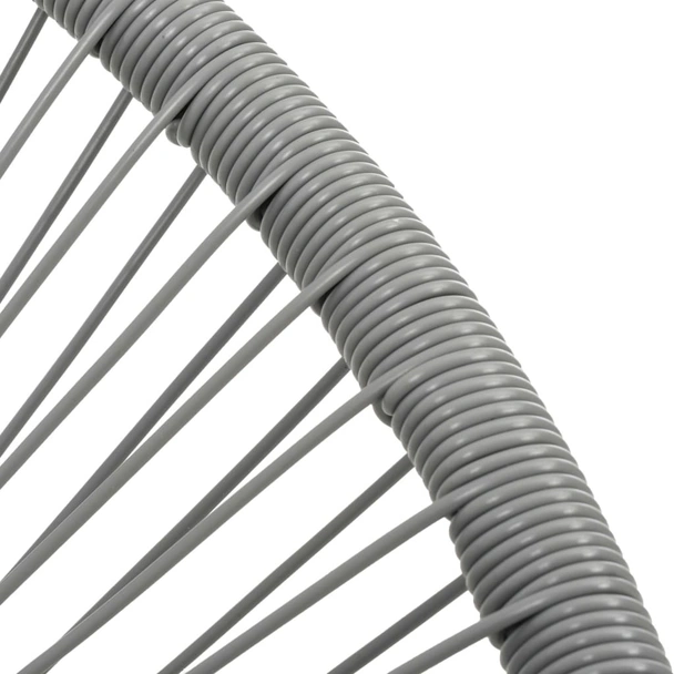 Градински стол Луна, полиратан, сив - Image 5