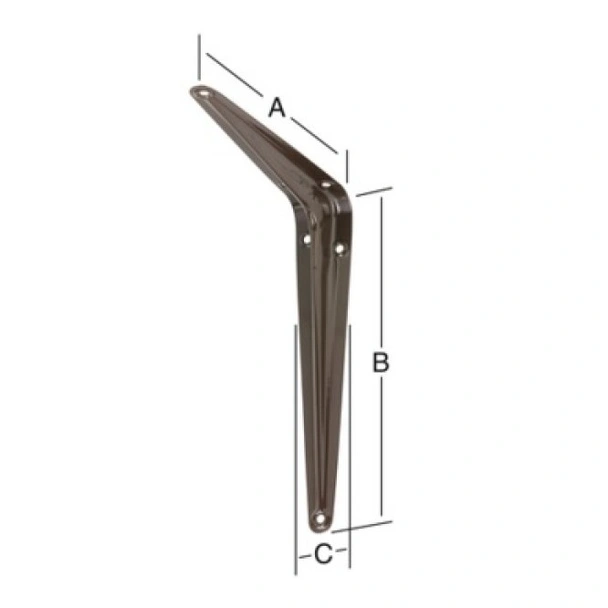 Конзола рафтоносач 150x200x37 мм кафява VORMANN - Image 2