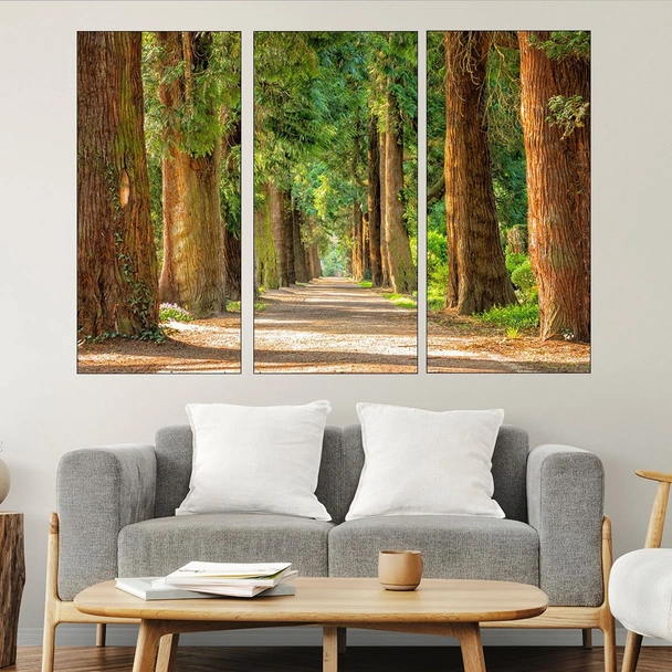 Път сред вековни дървета - картина пано за стена - Image 2