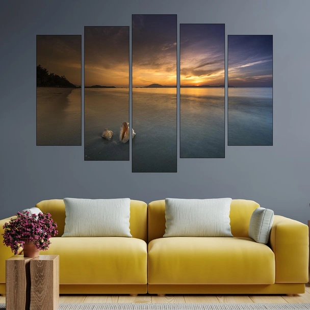 Раковини на плажа - картина пано за стена - Image 3