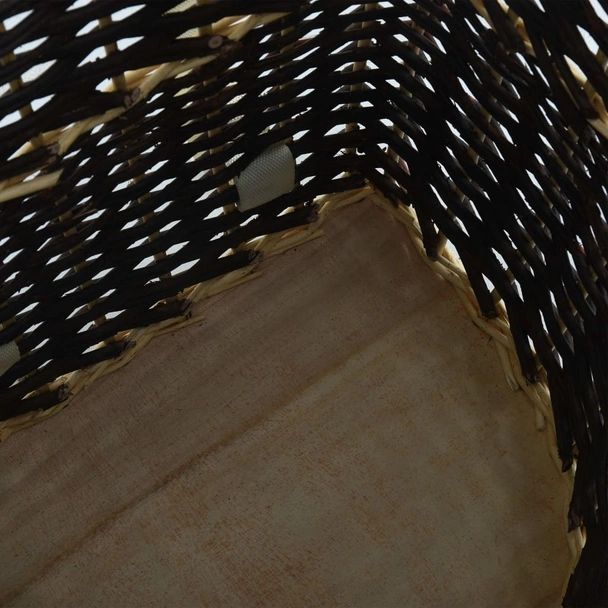 Раница за дърва за огрев с презрамки, 50x44x58 см, върба - Image 10