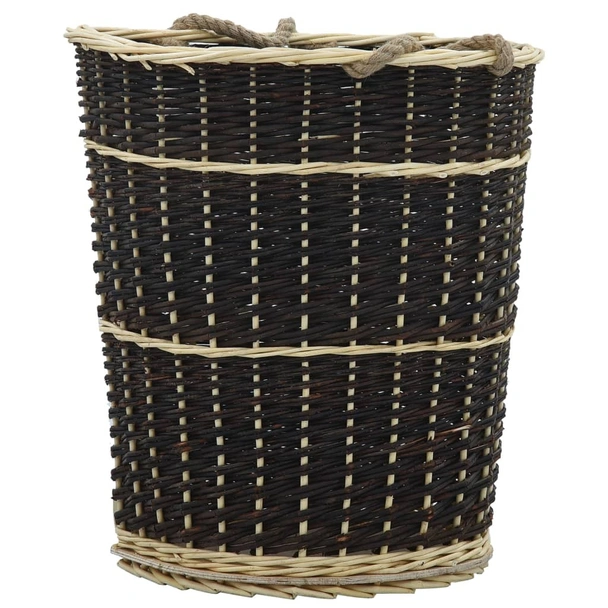 Раница за дърва за огрев с презрамки, 50x44x58 см, върба - Image 3