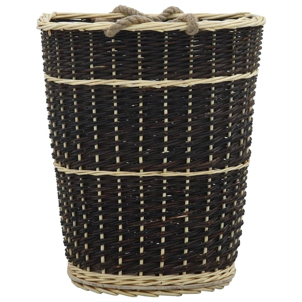 Раница за дърва за огрев с презрамки, 50x44x58 см, върба - Image 2