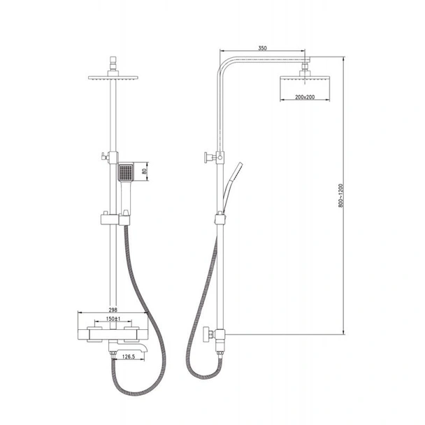Душ система с термостат ICT 6401C INTER CERAMIC - Image 3