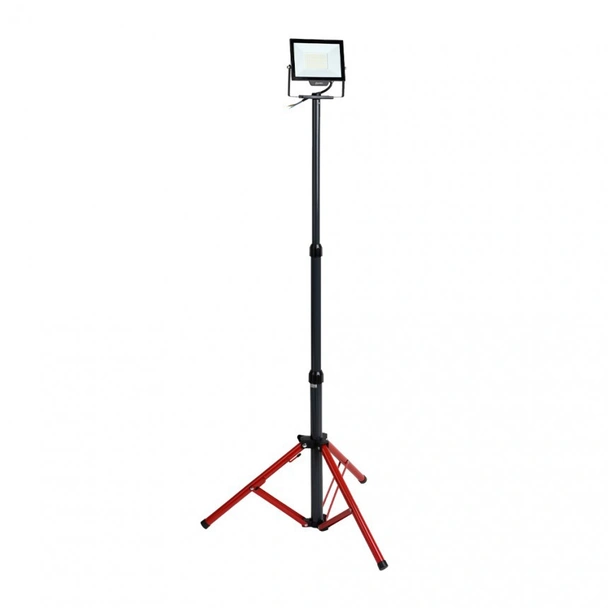 Единична стойка за прожектор 1.6 м червено/сиво LIGHTEX - Image 4