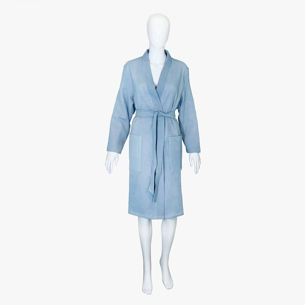 Халат Waffle за SPA размер L/XL син BULGARIA TEX - Image 2
