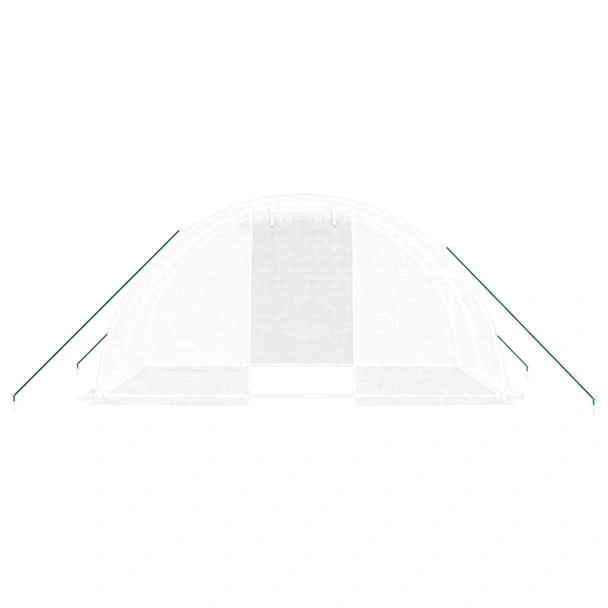 Оранжерия със стоманена рамка 4x2x2 м - 8 м² бяла - Image 3