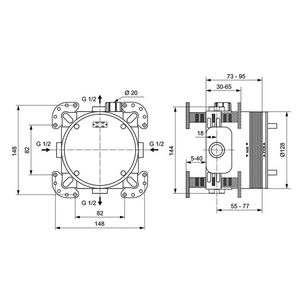Универсален модул за вграждане Easy-box VIDIMA - Image 2