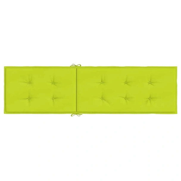 Възглавница за стол шезлонг ярко зелена (75+105)x50x4 см - VL314184 - Image 5