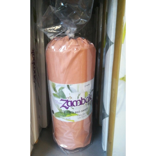 Чаршаф с ластик 100x200 см + калъфка Cylinder Brick ZAMBAK - Image 2