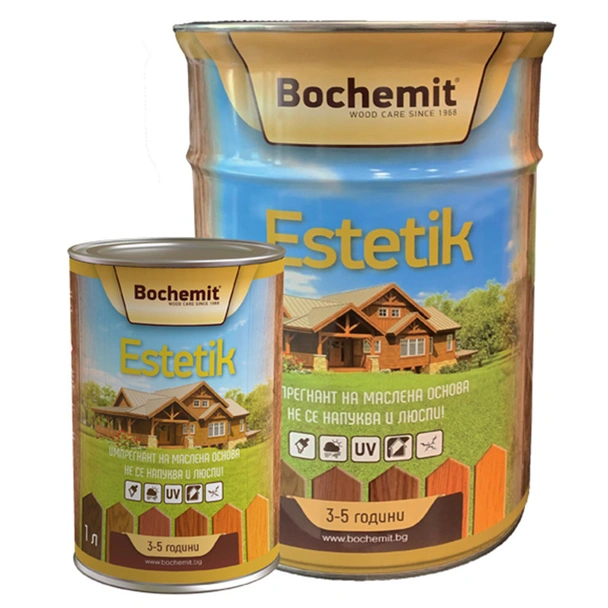 Импрегнатор Bochemit Estetik 5 л, цвят абанос