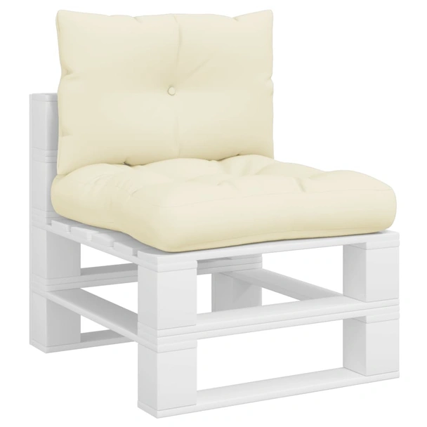 Палетни възглавници, 2 бр, кремави, текстил - Image 3