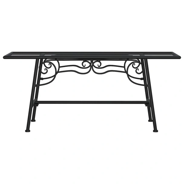 Пейка за дърво, 110 см, черна, стомана - VL318827 - Image 3