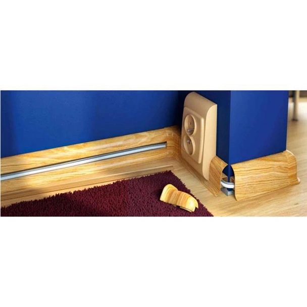 PVC перваз с кабел канал SG56/19 стар дъб - Image 4