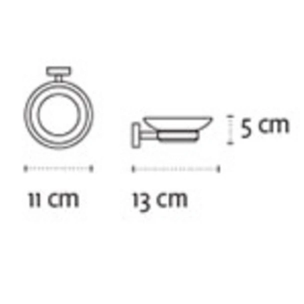 Стъклена сапунерка за баня Moderno KAPITAN - Image 2