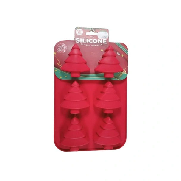 Силиконов молд Елхички с шест гнезда за кексчета - Image 2