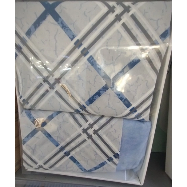 Спален комплект 4 части Синьо-сив шик COTTON GARDEN - Image 2