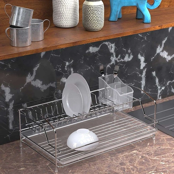 Сушилник за съдове 2 нива KB 008 хром TEKNO TEL