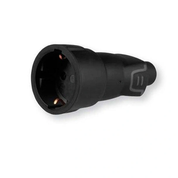 Черен гумиран куплунг 2Р+Т 16А 250V Legrand