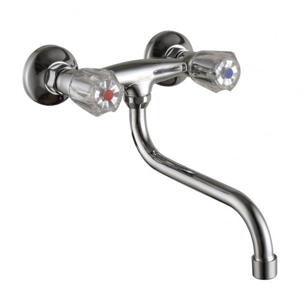 Долен стенен месингов смесител за кухня Дунав INTER CERAMIC - Image 2