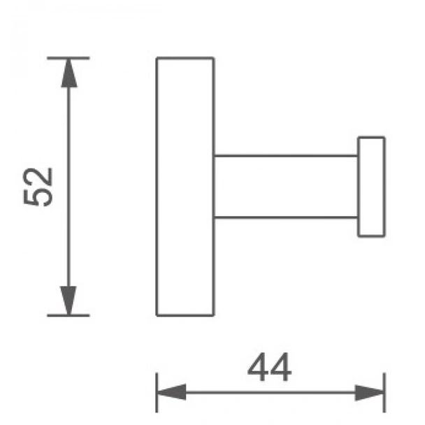 Закачалка за баня Елла ICA 3453B INTER CERAMIC - Image 2