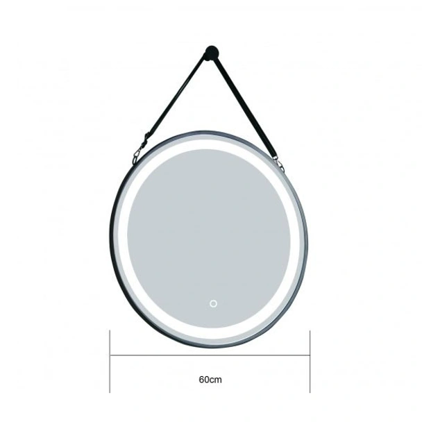 Огледало за баня с LED осветление ф60 см Аблена INTER CERAMIC - Image 2