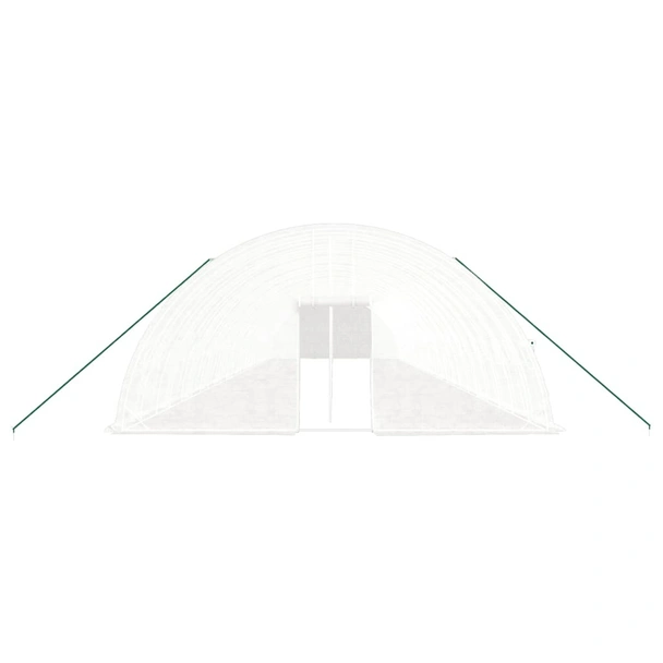 Оранжерия със стоманена рамка бяла 144 м² 24x6x2,85 м - Image 3