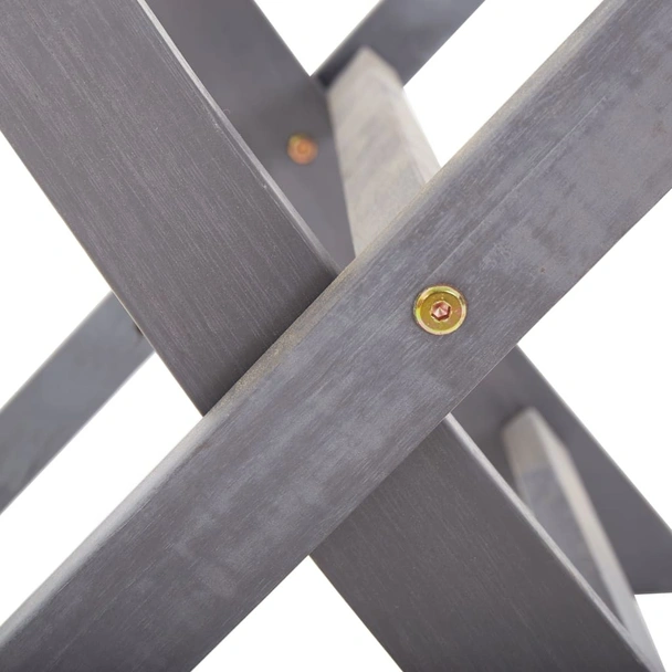 Сгъваеми градински столове, 2 бр., 54 x 57 x 91 сив - Image 11