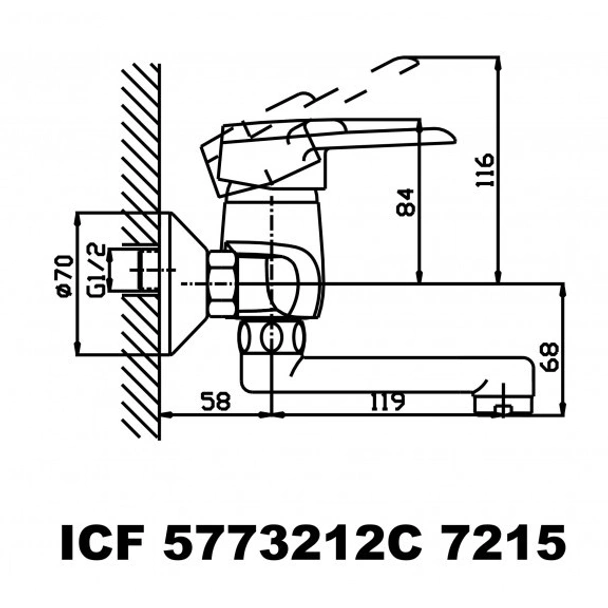 Смесител - "сабине " - icf 5773212c m7215 - Image 2