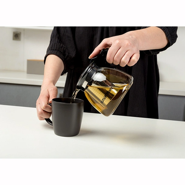 Стъклен чайник с цедка 900 мл Misty NAVA - Image 6