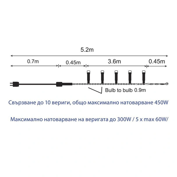 Декоративно осветление SWING-T max. 300W VIVALUX - Image 2