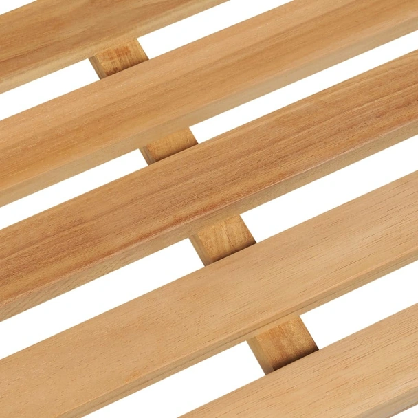 Градинска пейка, 114 см, тик масив - VL316622 - Image 5