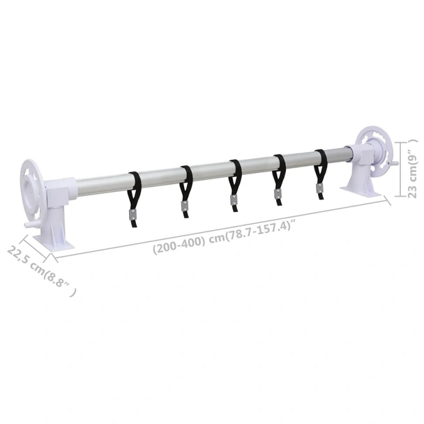 Ролка за покривало на басейн с пластмасова основа - Image 6