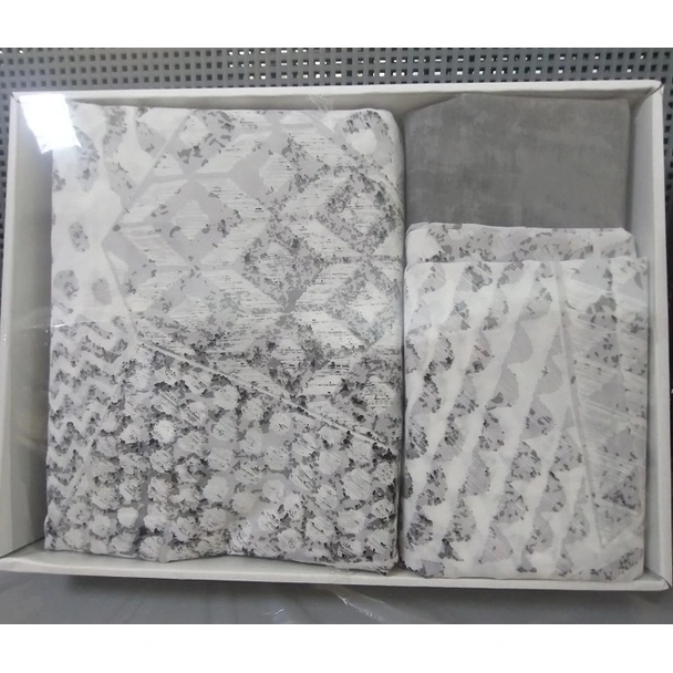 Спален комплект 4 части Хармония в сиво COTTON GARDEN - Image 3