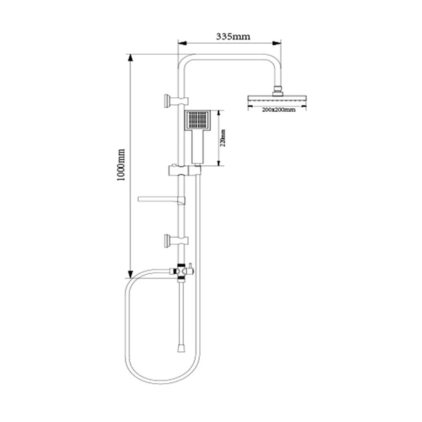 Душ система без смесител YS34194 FORMA VITA - Image 2