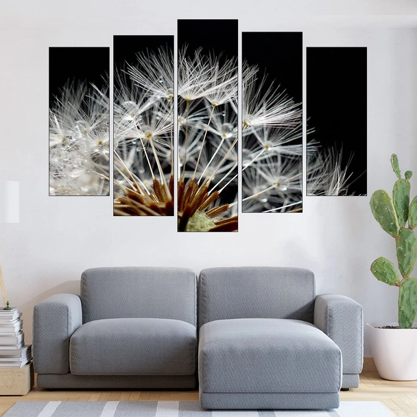 Глухарче в близък план - картина пано за стена - Image 3