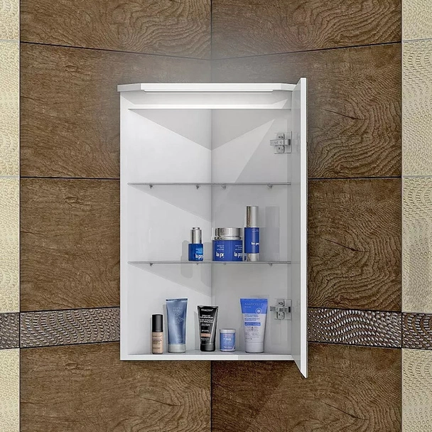 Горен ъглов шкаф с LED осветление - Торино - TRIANO - Image 2