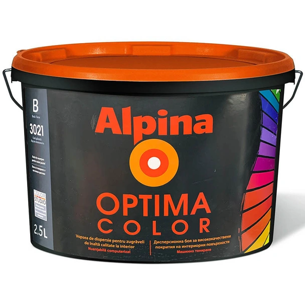 Интериорна боя база B, Аlpina Optima Color - 15 л - Image 1