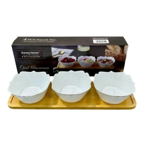 Комплект десертни купички Цвете с поставка DANNY HOME